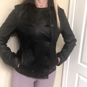 All Saints jacket, leather, size 8